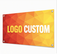 Bannière publicitaire personnalisée en vinyle PVC avec logo sur mesure, enseigne suspendue imprimée pour la promotion de votre entreprise