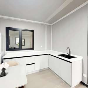 Maison préfabriquée en acier extensible de style russe moderne, avec <span class=keywords><strong>loft</strong></span>, alimentée à l'énergie solaire, étanche, pour camping, bureau, atelier, hôtel, boutique - Product Image 4