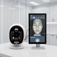 Miroir Magique IA, Analyseur Intelligent de Peau à Huit Spectres, Détecteur LED Électrique de Bureau en Plastique, Garantie 3 Ans US/EU, Utilisation Corporelle