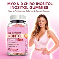 OEM Best-seller Myo D Chiro Inositol Gummies 40:1 Ratio Sans Sucre Saveur Pêche Femmes Hormone Équilibre Soutien Ovarien Adulte