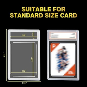 Klare Handels hülle Transparente Bewertungs hülle Graded Card Slab Alloy Case Kunststoffs chutz hülle Acryl vitrine - Product Image 6