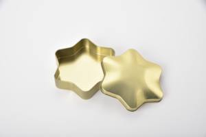 Tarro de Metal de almacenamiento en forma de estrella personalizado Offset impreso recuerdo coleccionable estaño artesanías de Metal hechas a mano - Product Image 3