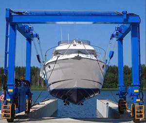 Gru a cavalletto del cantiere navale di sollevamento della barca <span class=keywords><strong>Mobile</strong></span> Rom ascensori da viaggio 80 <span class=keywords><strong>Ton</strong></span> - Product Image 1