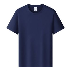 Hot Sale Casual Cotton Lightweight 180gsm 100% <b>Comb</b> Cotton Summer Short Sleeve Tee Round Neck Solid Color Unisex T-Shirt - Product Image 5