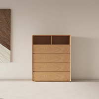 Buffet de salon de style japonais Buffet moderne en bois massif au design simple Buffet personnalisé