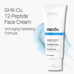 Crème au cuivre à marque privée, 12 peptides GHK-Cu, raffermissante, anti-rides, hydratante pour le visage, réparation de la barrière cutanée, 50 ml, crème pour le visage ODM - Product Image 1