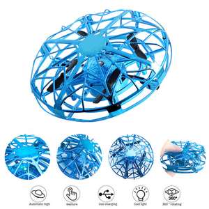 Thiết kế mới Mini <span class=keywords><strong>UFO</strong></span> Drone tay hoạt động <span class=keywords><strong>RC</strong></span> máy bay trực thăng bay máy bay đồ chơi hồng ngoại cảm ứng tránh chướng ngại vật trẻ em 8 13 năm - Product Image 3