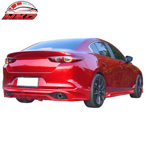 Pour Mazda 3 berline 2019-2020, becquet de pare-chocs arrière, noir mat - PP polypropylène, kit carrosserie de haute qualité - Product Image 2