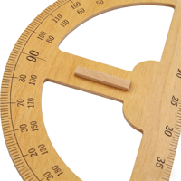 Grand Compas en Bois et Équerre – Kit Pédagogique de Mathématiques Résistant à l'Usure – Outil de Démonstration Géométrique Précis pour Enseignants en Classe
