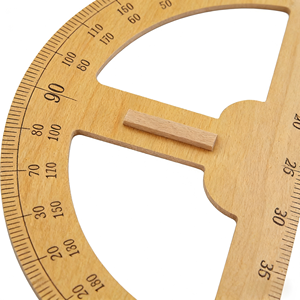 Grand Compas en Bois et Équerre – Kit Pédagogique <span class=keywords><strong>de</strong></span> <span class=keywords><strong>Math</strong></span>ématiques Résistant à l'Usure – Outil <span class=keywords><strong>de</strong></span> Démonstration Géométrique Précis pour Enseignants en Classe - Product Image 4