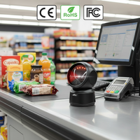 Lecteur de codes-barres multifonctionnel filaire et sans fil JR T27H 1D 2D, haute précision, outil de numérisation rapide pour supermarché