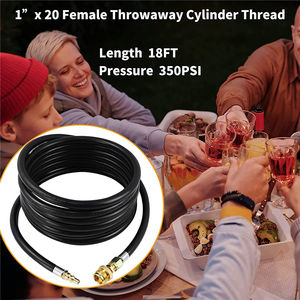 Tuyau de Propane à <span class=keywords><strong>Raccord</strong></span> Rapide RV de 1/4 Pouces avec <span class=keywords><strong>Raccord</strong></span> Évasé Femelle de 3/8 Pouces, Cylindre Femelle, Traitement de Surface Lisse, 18FT - Product Image 6