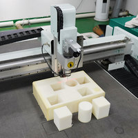 Machine de découpe CNC AOL 1625 1825 pour panneaux EVA, fibre de carbone, fibre de verre, joints, PVC, caoutchouc et mousse avec couteau pneumatique
