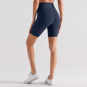 Femmes XL taille haute séchage rapide respirant sport Yoga Shorts solide lisse cinquième motif Leggings pour Gym Fitness - Product Image 3