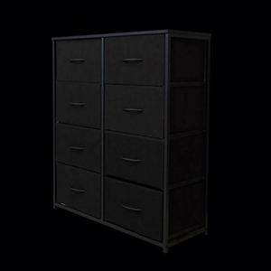 Minimalist Steel Dresser 8 Drawers Freestanding Storage <b>Cabinet</b> for Bedroom MDF Panel Design - Product Image 6