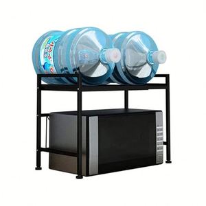 Expandable Microwave Oven Rack Toaster Stand Storage <b>Holder</b> Counter Shelf Baker Organizer Rack Desktop Printer Stand - Product Image 3