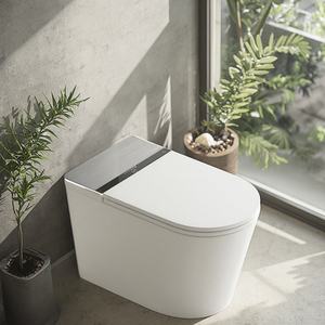 S027 Inodoro <span class=keywords><strong>Con</strong></span> Sensor Baño Inodoro Asiento de inodoro <span class=keywords><strong>con</strong></span> calefacción inteligente Cerámica S Trap Siphonic Inodoro portátil de lujo - Product Image 1