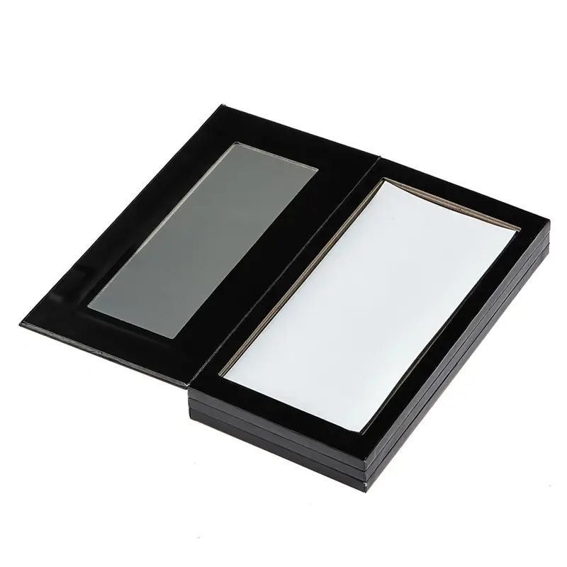 Paleta de sombra de ojos vacía personalizada, Etiqueta Privada, espejo grande, magnética, maquillaje, color blanco