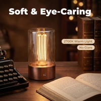 Lampe de chevet améliorant le sommeil, lampe de bureau d'ambiance à colonne lumineuse à gradation infinie pour salon