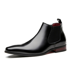 Chaussures habillées en cuir véritable pour hommes chaussures de mariage confortables à semelle souple vente en gros prix inférieur Offre Spéciale Design de tendon de taureau automne - Product Image 4