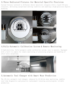 Alles-in-één droge & natte tandfreesmachine, hoge precisie automatische kogelkalibratie tandfreesmachine - Product Image 3