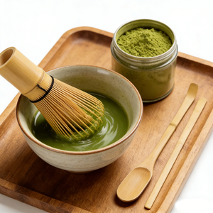 ชุดตะกร้อมัทฉะทำมือจากไม้ไผ่ 100% ปี 2025 พร้อมช้อนตักและช้อนชา ชุดตะกร้อมัทฉะแบบญี่ปุ่น - Product Image 3