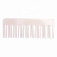Anti Static Detangle Essigsäure Glattes Haar Kamm Tragbares Leoparden marmor kissen Benutzer definierter breiter Zahnkamm