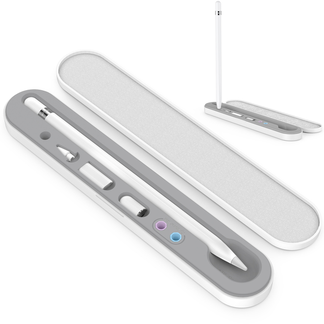 New Arrivals Skin Magnetic Stylus Holder Box Shockproof Soft Silicone Pen Case for 1st 2nd 3rd Generation Apple Pencil