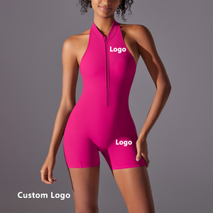 <span class=keywords><strong>Tuta</strong></span> Sportiva Aderente ad Alta Elasticità con Zip, Monopezzo per Yoga e Fitness - Product Image 6