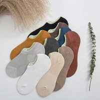 Vente chaude été mince anti-dérapant respirant bambou invisible pas de spectacle chaussettes basses pour hommes