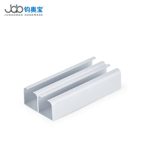 Rails de guidage JOB <span class=keywords><strong>pour</strong></span> portes coulissantes de <span class=keywords><strong>placard</strong></span>, rails doubles en aluminium <span class=keywords><strong>pour</strong></span> roulettes de porte coulissante - Product Image 1