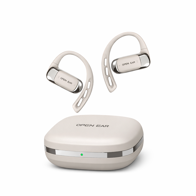 TWS Open Ear Wireless Headphones IPX5 Waterproof ENC BT 5.4 OWS Sports Digital Display Touchscreen