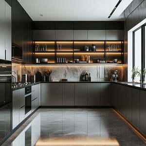 Mobilier européen standard Armoires de cuisine modernes Armoires de cuisine abordables Meubles de cuisine - Product Image 6