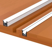 Armoire LED avec film Aluminium et couvercle laiteux, Angle de 45 degrés, barre de Surface lumineuse latérale
