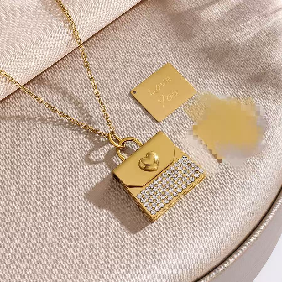 gold color with letter love you