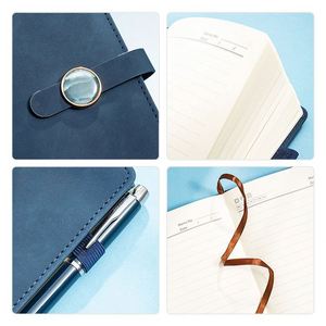 Carnet de notes exécutif personnalisé pour réunions d'affaires, couverture en cuir, impression de logo, format A5 - Product Image 4