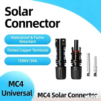 Sistema de Energía Solar IP67 para Conector CC de 2-8 Pines, Macho/Hembra, 1000V 50A, Cobre, Impermeable