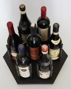 Migliore qualità Made In Italy Wenge porta bottiglie di vino vino e birra espositore per la decorazione di lusso - Product Image 3
