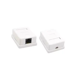 RJ45 встроенный разъем сетевой блок один порт CAT5 CAT6 Поверхностная коробка