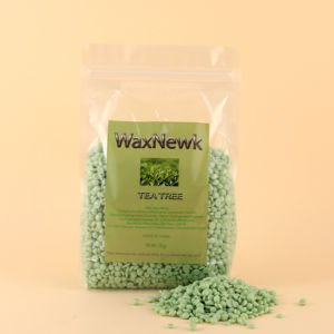 WaxNewK 1000g 1kg Cera <span class=keywords><strong>Depilatoria</strong></span> Solida Naturale all'Olio di Tea Tree per Rimozione Peli Corpo per Donne e Uomini - Product Image 2