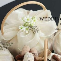 Panier-cadeau brodé exquis et tendance de style coréen, haut de gamme et pratique, pour Festival des déesses, mariage, témoin et demoiselle d'honneur, idéal comme cadeau de remerciement