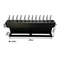 Porte-brosse multifonctionnel 167*450mm pour voiture et vaporisateur Support de rangement pour outils de nettoyage