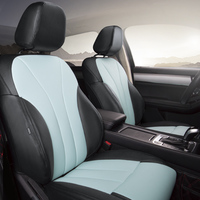 Housses de siège de voiture en cuir sur mesure tendance, toutes saisons, décoration intérieure de voiture, accessoires Tesla Y, coussin de siège rose