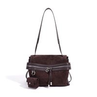 Sacs à bandoulière en daim avec logo personnalisé, sacs à main de luxe pour femmes, sacs à main classiques, sacs à main de haute qualité pour femmes