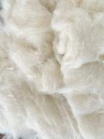Fibra de Algodón Peinado Natural Reciclado para Hilado Open End, Relleno de Hilos, Industria Textil, Material Suave Blanco