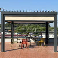 Support 20 pieds par 16 12X24 personnalisé avec écrans barbecue électrique extérieur pergola chinoise électrique