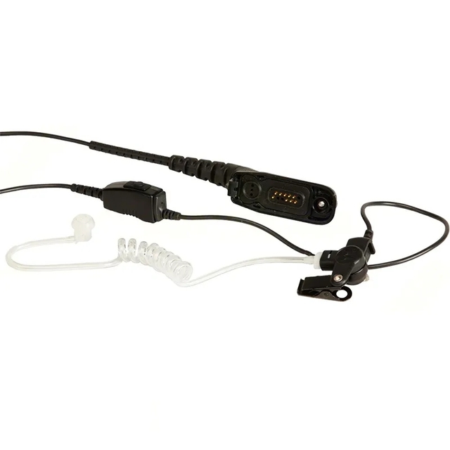NNTN8459 Wire Surveillance Kit with Translucent Tube In-line Microphone and PTT Earpiece for MOTOTRBO XPR7000 XPR3000 XPR6500