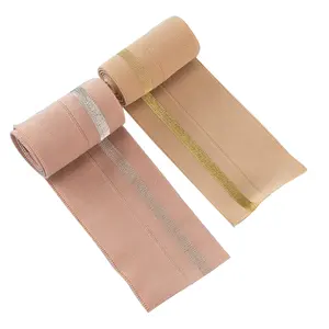 Shiny Elastic Band Multi Color Fold Over Spandex Nylon Bias Elastic Ribbon Webbing Band Tape For Garment Accessories