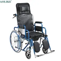 High Quality Reclining High Back Toilet Commode Chair