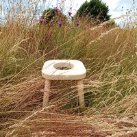 Tabouret à la vapeur Yoni en bois carré portable avec outil de santé multifonctionnel de conception zen asiatique pour une utilisation au spa à domicile